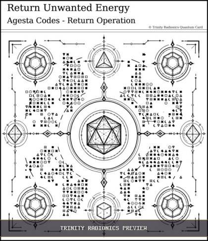Return Unwanted Energy Quantum radionics card preview