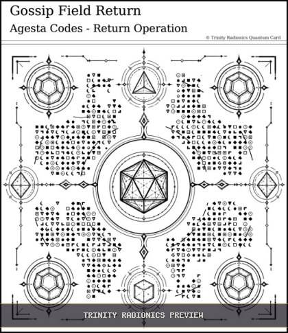 Gossip Field Return Quantum radionics card preview