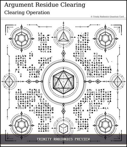 Argument Residue Clearing Quantum radionics card preview