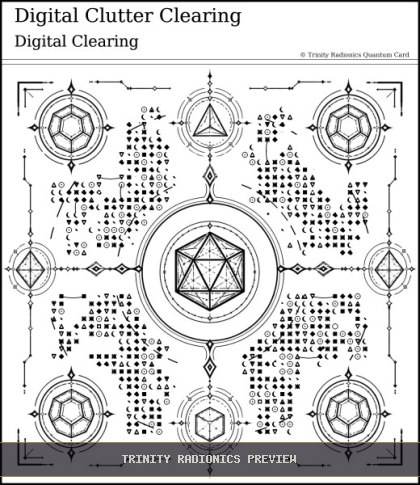 Digital Clutter Clearing Quantum radionics card preview