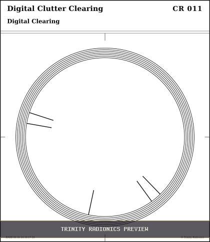 Digital Clutter Clearing Radial radionics card preview
