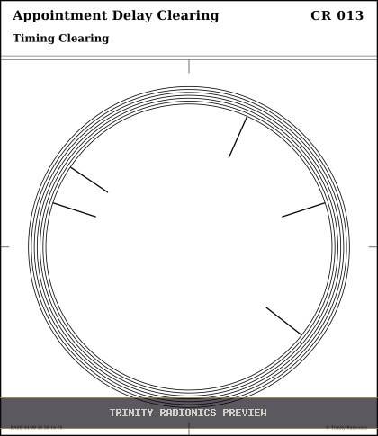 Appointment Delay Clearing Radial radionics card preview
