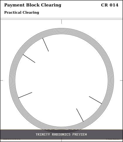Payment Block Clearing Radial radionics card preview