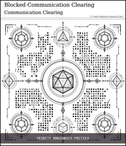 Blocked Communication Clearing Quantum radionics card preview