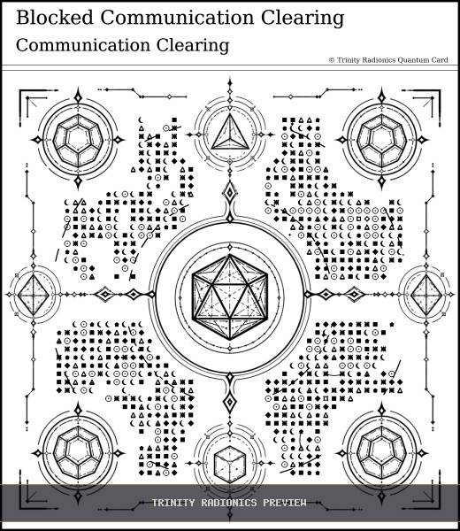 Blocked Communication Clearing Quantum radionics card preview - Clearing & Return Operations - Quantum
