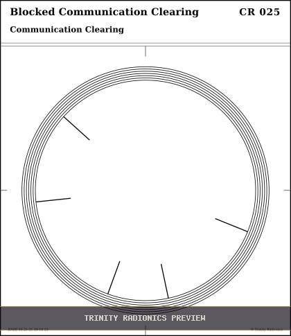 Blocked Communication Clearing Radial radionics card preview
