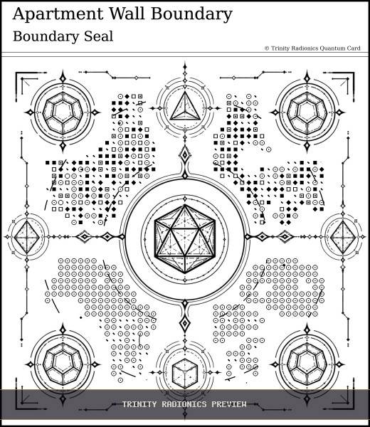 Apartment Wall Boundary Quantum radionics card preview - Boundaries, Seals & Perimeters - Quantum