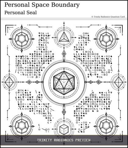 Personal Space Boundary Quantum radionics card preview