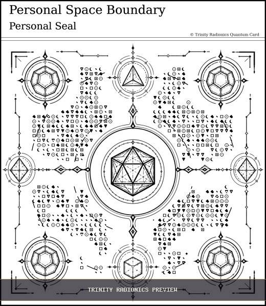 Personal Space Boundary Quantum radionics card preview - Boundaries, Seals & Perimeters - Quantum