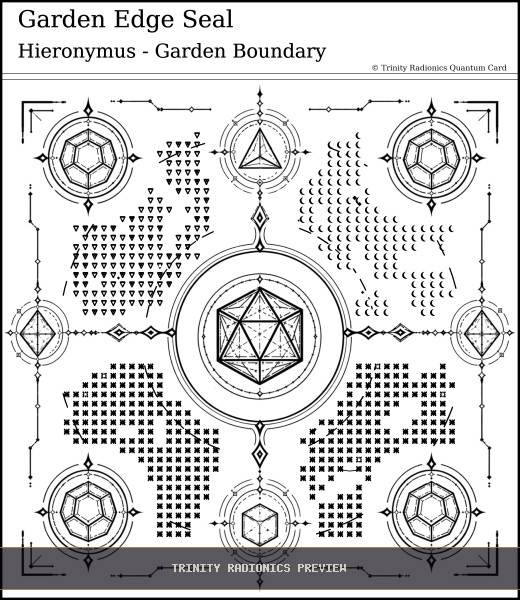 Garden Edge Seal Quantum radionics card preview - Boundaries, Seals & Perimeters - Quantum