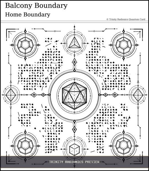 Balcony Boundary Quantum radionics card preview - Boundaries, Seals & Perimeters - Quantum