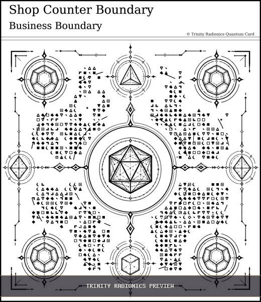 Shop Counter Boundary Quantum radionics card preview - Boundaries, Seals & Perimeters - Quantum