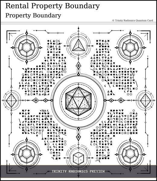 Rental Property Boundary Quantum radionics card preview - Boundaries, Seals & Perimeters - Quantum