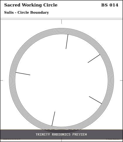 Sacred Working Circle Radial radionics card preview