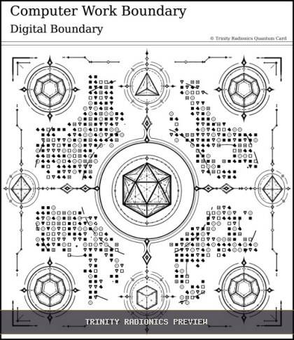 Computer Work Boundary Quantum radionics card preview