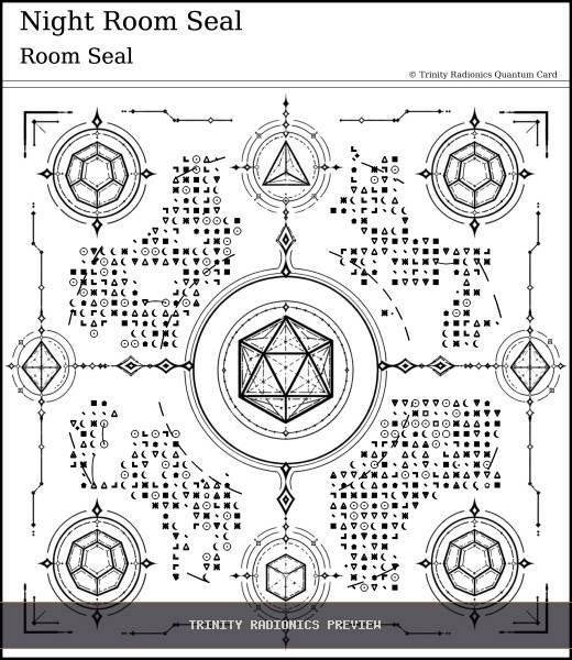 Night Room Seal Quantum radionics card preview - Boundaries, Seals & Perimeters - Quantum