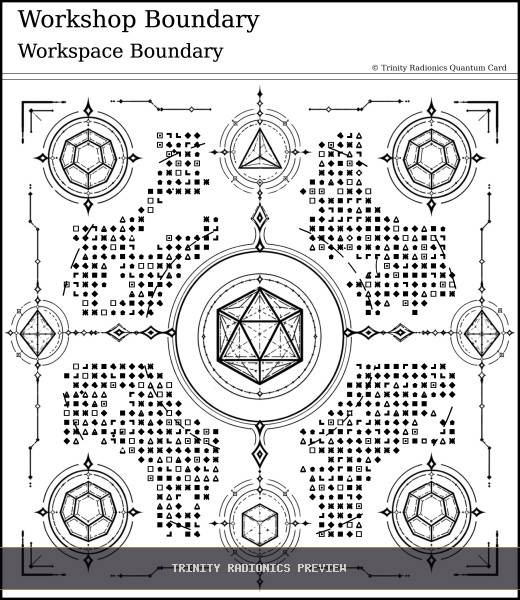 Workshop Boundary Quantum radionics card preview - Boundaries, Seals & Perimeters - Quantum