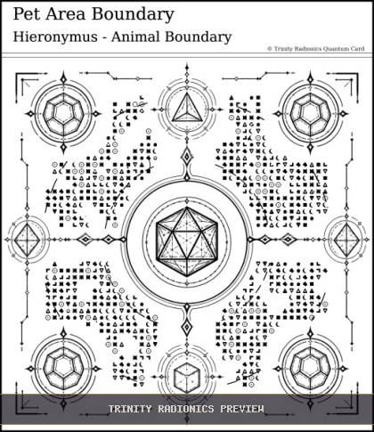 Pet Area Boundary Quantum radionics card preview