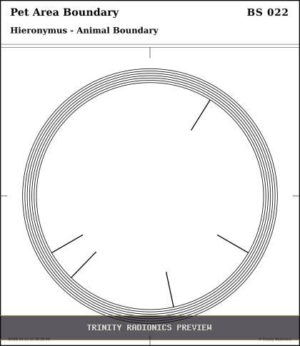 Pet Area Boundary Radial radionics card preview