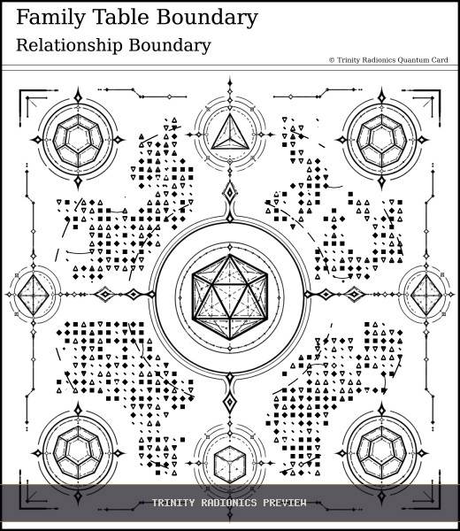 Family Table Boundary Quantum radionics card preview - Boundaries, Seals & Perimeters - Quantum