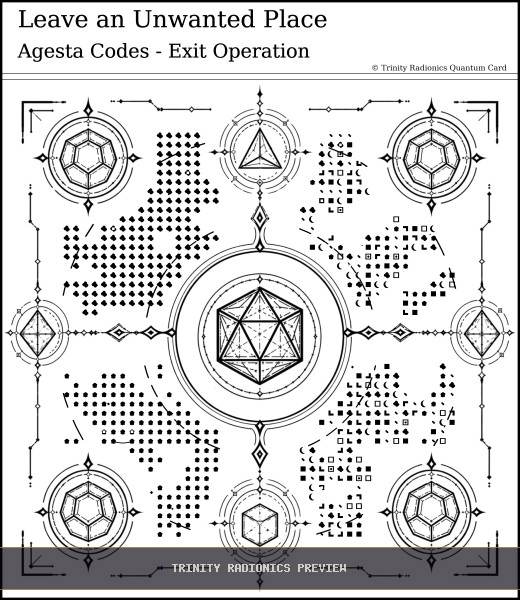 Leave an Unwanted Place Quantum radionics card preview - Roads, Doors & Timing - Quantum / Premium