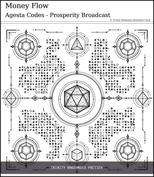 Money Flow Quantum radionics card preview - Work, Money & Prosperity - Quantum / Premium