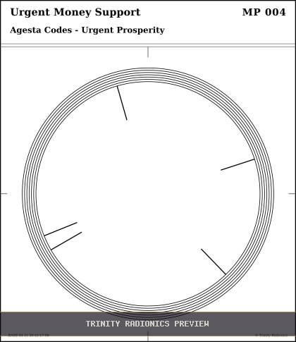 Urgent Money Support Radial radionics card preview
