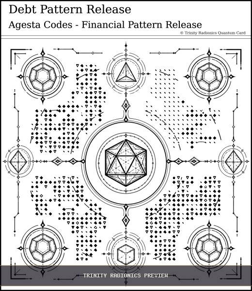 Debt Pattern Release Quantum radionics card preview - Work, Money & Prosperity - Quantum / Premium