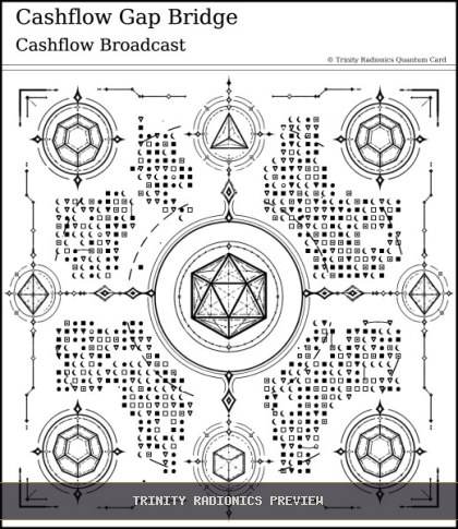 Cashflow Gap Bridge Quantum radionics card preview
