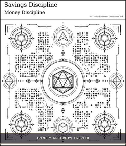 Savings Discipline Quantum radionics card preview