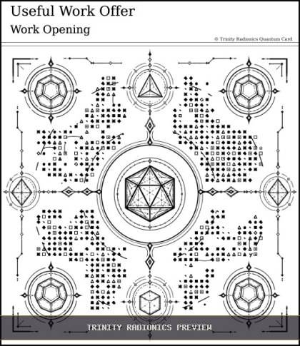 Useful Work Offer Quantum radionics card preview