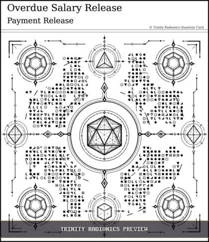 Overdue Salary Release Quantum radionics card preview
