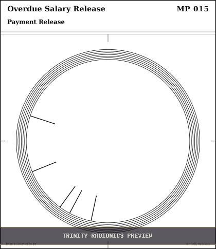 Overdue Salary Release Radial radionics card preview