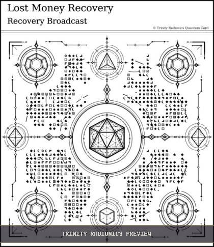 Lost Money Recovery Quantum radionics card preview