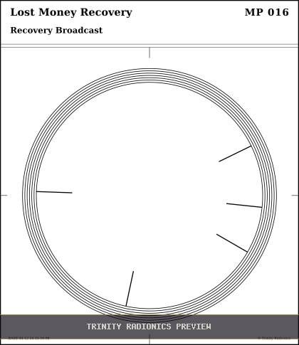 Lost Money Recovery Radial radionics card preview