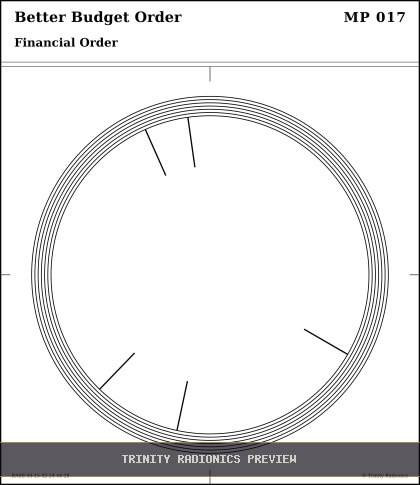 Better Budget Order Radial radionics card preview