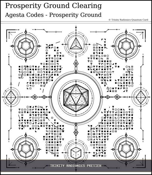 Prosperity Ground Clearing Quantum radionics card preview - Work, Money & Prosperity - Quantum / Premium