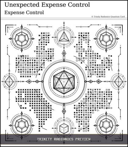 Unexpected Expense Control Quantum radionics card preview