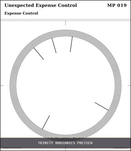 Unexpected Expense Control Radial radionics card preview