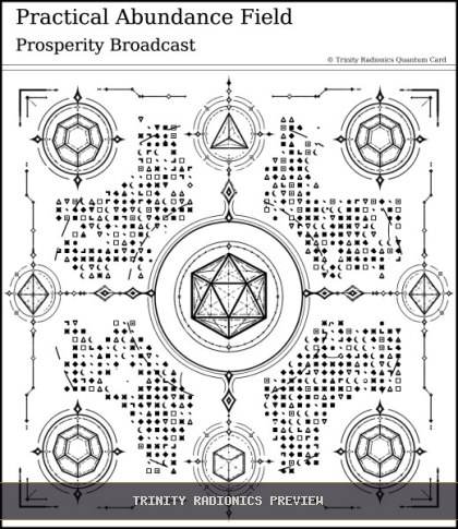 Practical Abundance Field Quantum radionics card preview