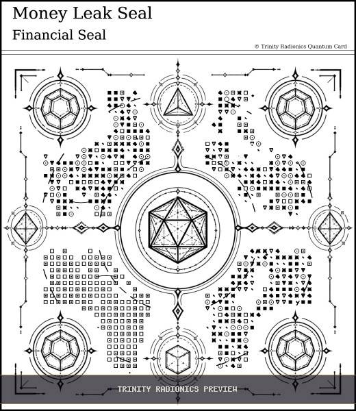 Money Leak Seal Quantum radionics card preview - Work, Money & Prosperity - Quantum
