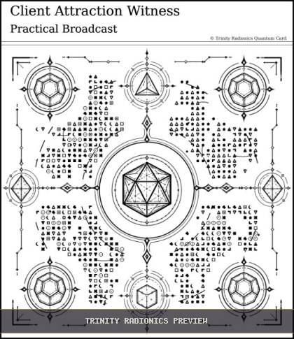 Client Attraction Witness Quantum radionics card preview