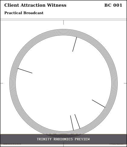 Client Attraction Witness Radial radionics card preview