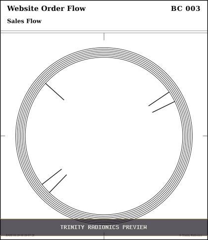 Website Order Flow Radial radionics card preview