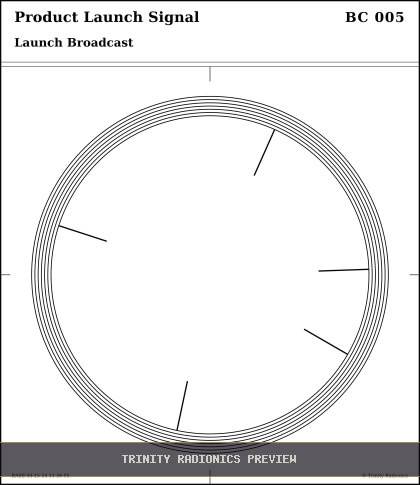 Product Launch Signal Radial radionics card preview