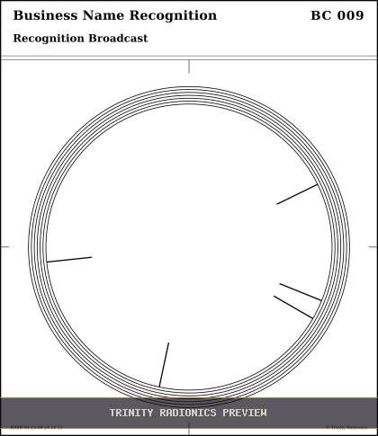 Business Name Recognition Radial radionics card preview