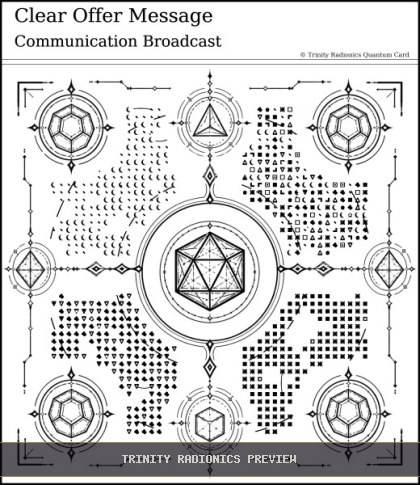 Clear Offer Message Quantum radionics card preview