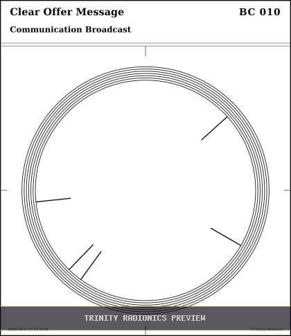 Clear Offer Message Radial radionics card preview