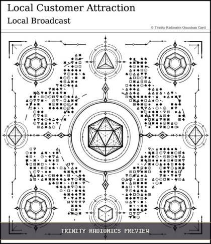 Local Customer Attraction Quantum radionics card preview