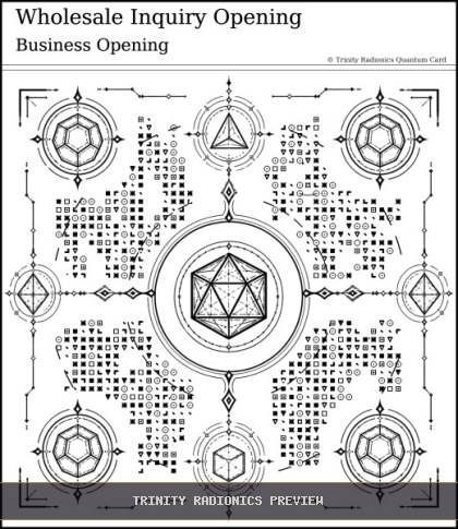 Wholesale Inquiry Opening Quantum radionics card preview